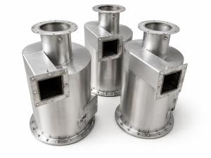 Compact cyclone dust collector units.