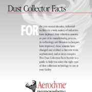 Aerodyne Environmental guide booklet cover titled "Dust Collector Facts