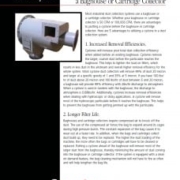 Aerodyne white paper cover titled Top 5 Reasons to Use a Cyclone Before a Baghouse or Cartridge Collector. Aerodyne white paper cover titled Top 5 Reasons to Use a Cyclone Before a Baghouse or Cartridge Collector.